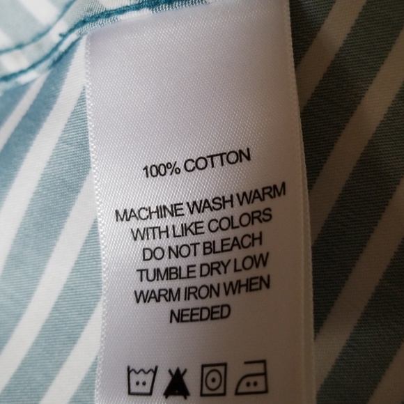 Long Sleeve Non-Iron Striped Shirt - Picture 5 of 6